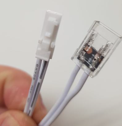 LED M&ouml;bel-Verbinder mit MINI-Stecker COB Connector 5cm Kabel (10mm, IP20)