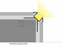 LED Profil UNI-TILE12-270&deg; PLUS 2000, 2m, eloxiert